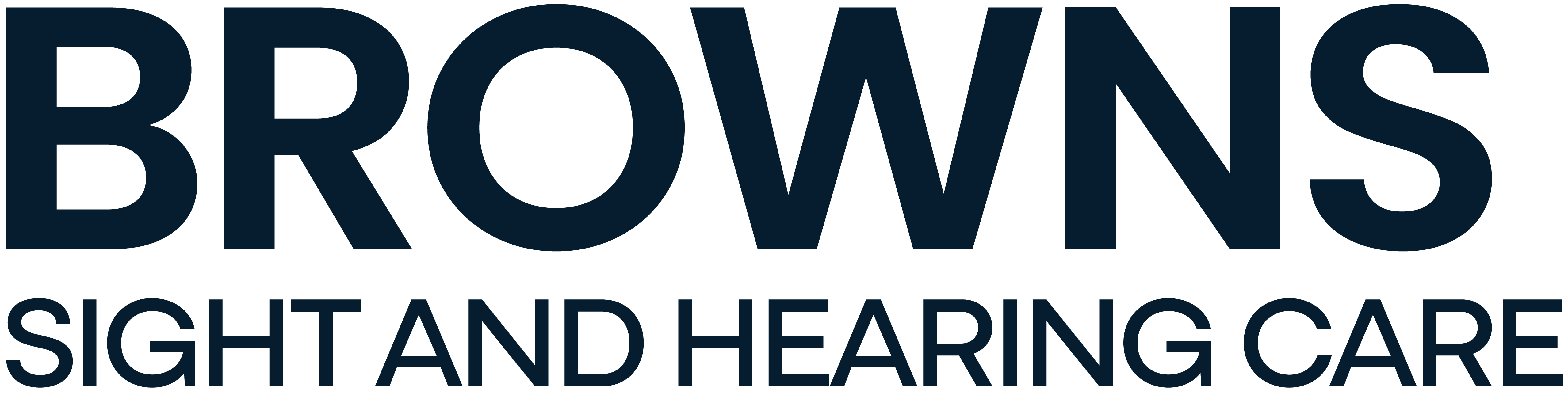 Browns sight and hearing care Deep Navy