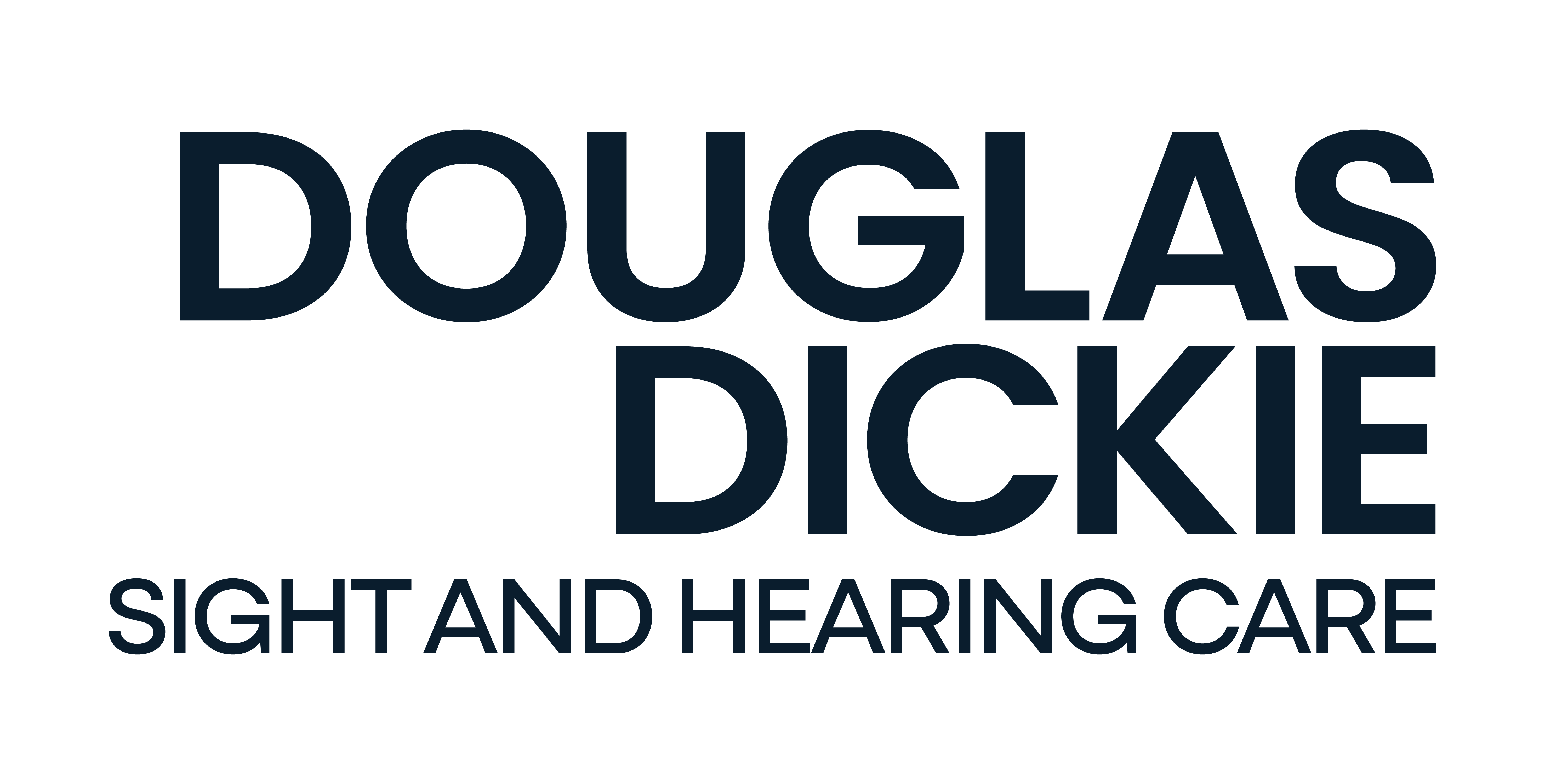 Douglas Dickie sight and hearing care logos Deep Navy copy