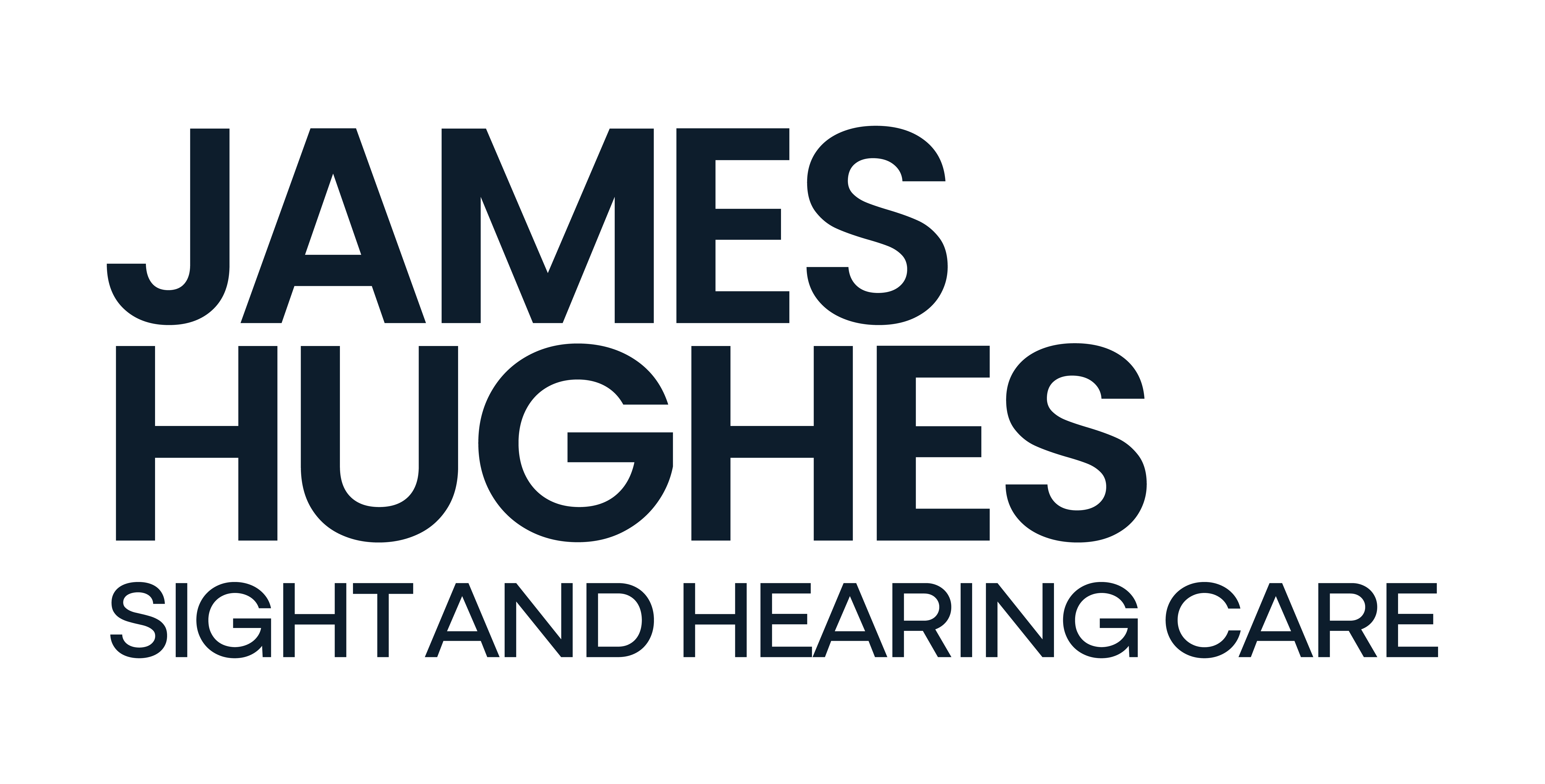 James Hughes sight and hearing care logos Deep Navy copy 2