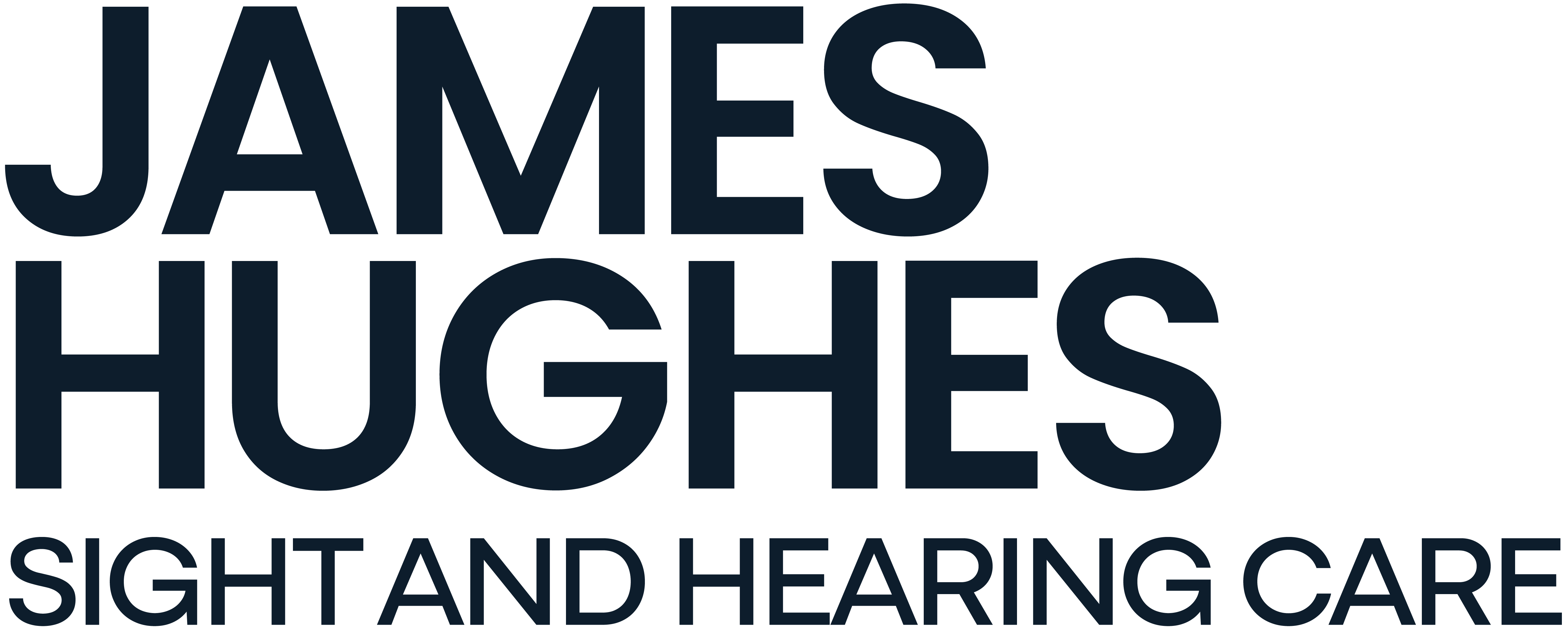 James Hughes sight and hearing care logos Deep Navy copy 2